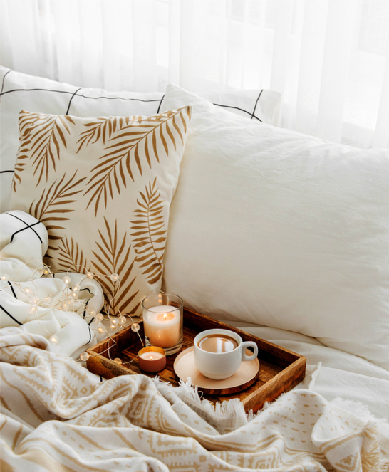 Dekoration fürs Schlafzimmer im skandinavischen Stil Inspiration