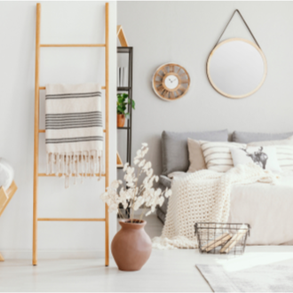 Dekoration fürs Schlafzimmer im skandinavischen Stil Inspiration