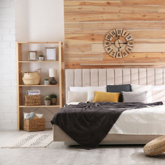 Dekoration fürs Schlafzimmer im skandinavischen Stil Inspiration