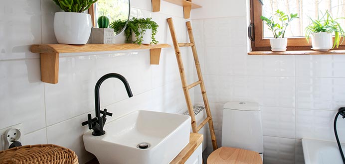 Badezimmer im skandinavischen Stil Inspiration