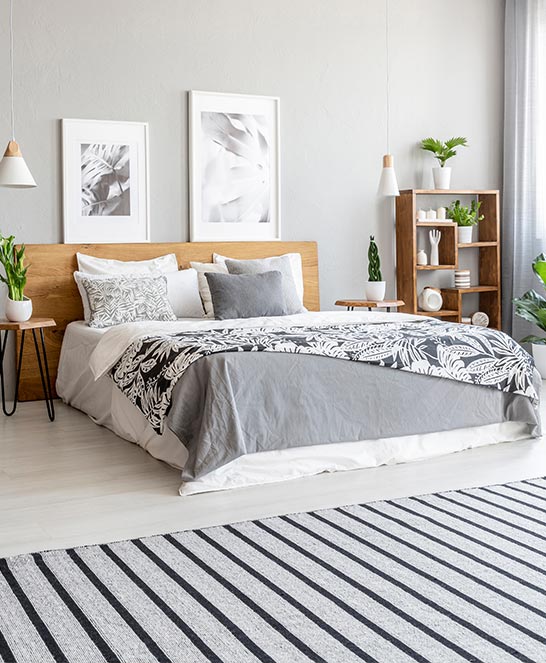Bettwäsche im skandinavischen Stil Inspiration Bett mit Bettwäsche