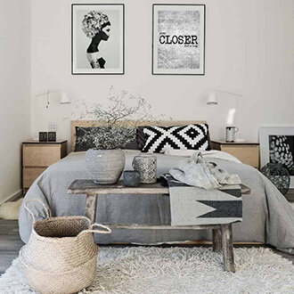 Schlafzimmer im skandinavischen Stil Inspiration schönes Schlafzimmer