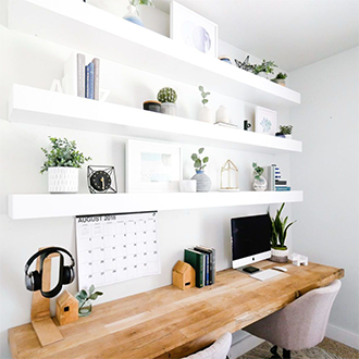 Büro im skandinavischen Stil Inspiration für eine perfekt gelöste Arbeitsfläche