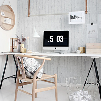 Büro im skandinavischen Stil Inspiration für ein Büro