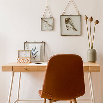 Büro im skandinavischen Stil Inspiration für die Dekoration im Büro