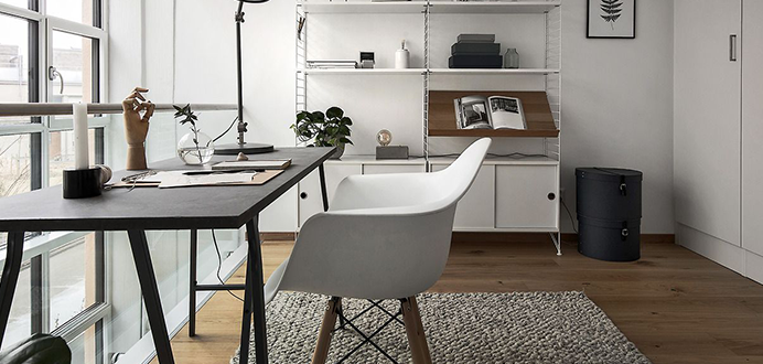 Büro im skandinavischen Stil Inspiration