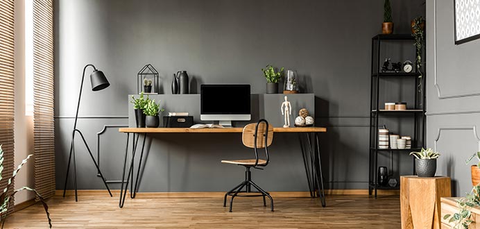 Arbeitszimmer im skandinavischen Stil Inspiration