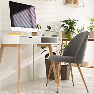 Schreibtisch im skandinavischen Stil Inspiration für ein Arbeitsstück
