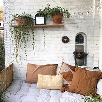 Garten im skandinavischen Stil Inspiration Kissen und Accessoires